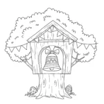 coloriage Cloches de Pâques pour enfant gratuit