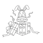 coloriage Cloches de Pâques à imprimer gratuit