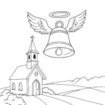 coloriage Cloches de Pâques pour enfants a imprimer gratuit