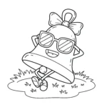 coloriage Cloches de Pâques pour enfant gratuit