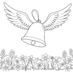 coloriage Cloches de Pâques pour enfant de 6 ans