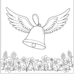 coloriage Cloches de Pâques à imprimer pdf gratuit