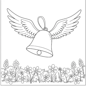 coloriage Cloches de Pâques à imprimer pdf gratuit