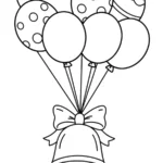 coloriage Cloches de Pâques pour enfant a imprimer gratuit