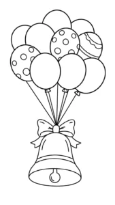 coloriage Cloches de Pâques pour enfant a imprimer gratuit