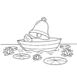 coloriage Cloches de Pâques a telecharger