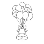 coloriage Cloches de Pâques à imprimer pdf gratuit