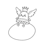 coloriage Cloches de Pâques pour enfants a imprimer