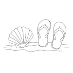 coloriage Coquillage gratuit a imprimer