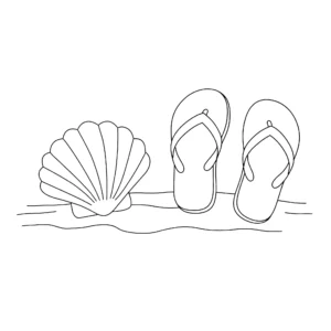 coloriage Coquillage gratuit a imprimer