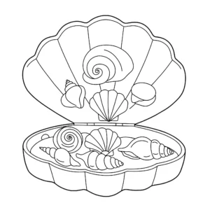 coloriage Coquillage pour enfant de 10 ans