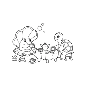 coloriage Coquillage pour enfants à imprimer