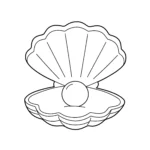 imprimer coloriage Coquillage pour enfant