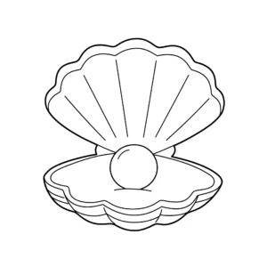 imprimer coloriage Coquillage pour enfant