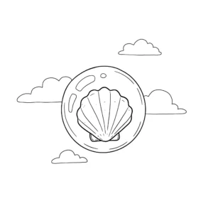 coloriage Coquillage pour enfant de 5 ans