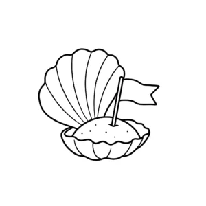 coloriage Coquillage à imprimer pour enfant de 12 ans