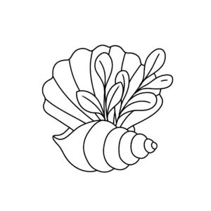 coloriage Coquillage pour enfants