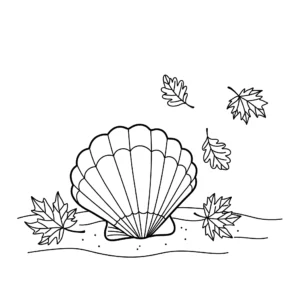 coloriage Coquillage en ligne