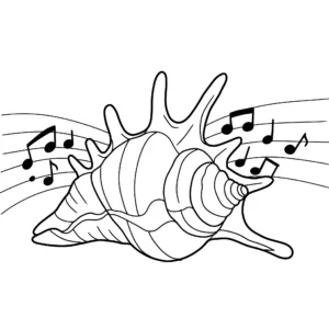 coloriage Coquillage a imprimer gratuit