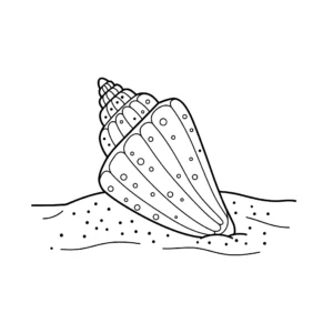 coloriage Coquillage pour enfant de 5 ans