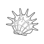 coloriage Coquillage pour primaire