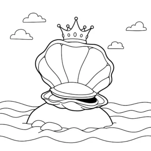 coloriage Coquillage pour enfant de 7 ans