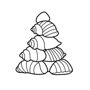 coloriage Coquillage pour enfant gratuit
