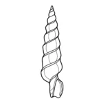coloriage Coquillage et dessin a imprimer