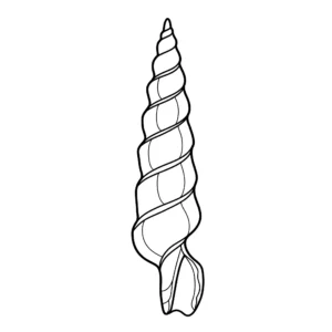coloriage Coquillage et dessin a imprimer