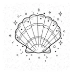 coloriage Coquillage à imprimer pour enfant de 6 ans