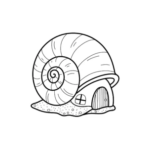 coloriage Coquillage à imprimer gratuit