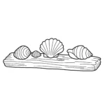 a imprimer coloriage Coquillage gratuit