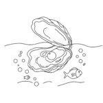 coloriage Coquillage et dessin a imprimer