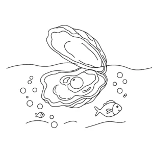 coloriage Coquillage et dessin a imprimer