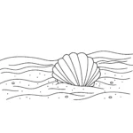 coloriage Coquillage gratuit a imprimer