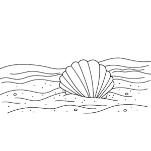 coloriage Coquillage gratuit a imprimer