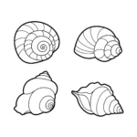 a imprimer coloriage Coquillage gratuit