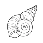 coloriage Coquillage a colorier en ligne