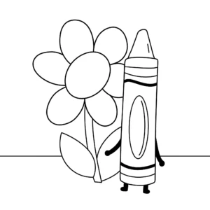 coloriage Crayon pour enfant a imprimer gratuit