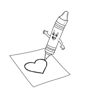 coloriage Crayon à imprimer pdf