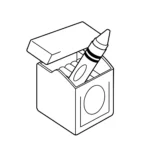 imprimer coloriage Crayon gratuit