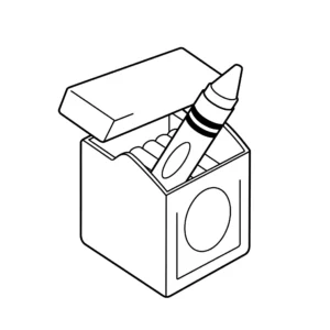 imprimer coloriage Crayon gratuit