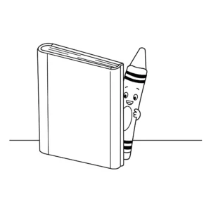 coloriage Crayon à imprimer pour enfant de 2 ans