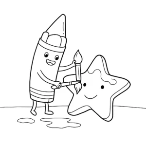 coloriage Crayon d