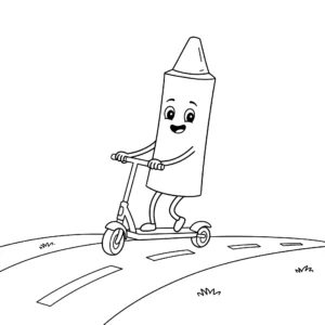 coloriage Crayon pour enfant gratuit
