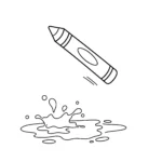 image de coloriage Crayon pour enfant