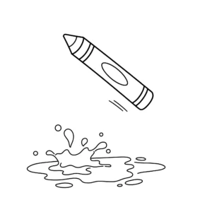 image de coloriage Crayon pour enfant