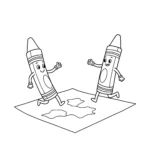 a imprimer coloriage Crayon gratuit