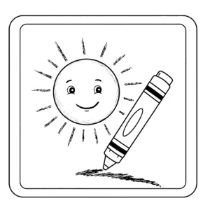 coloriage Crayon a imprimer