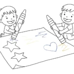 coloriage Crayon à imprimer pour enfant de 7 ans